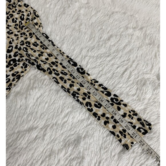 Chico's Top Womens US Size 2 Cheetah Print Pullover Hooded Casual Blouse - Picture 10 of 14